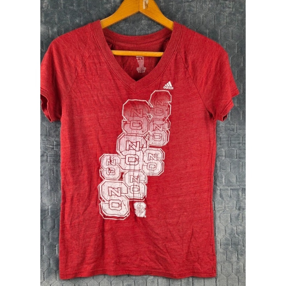 Adidas NC State Women's Red Short Sleeve Shirt XL